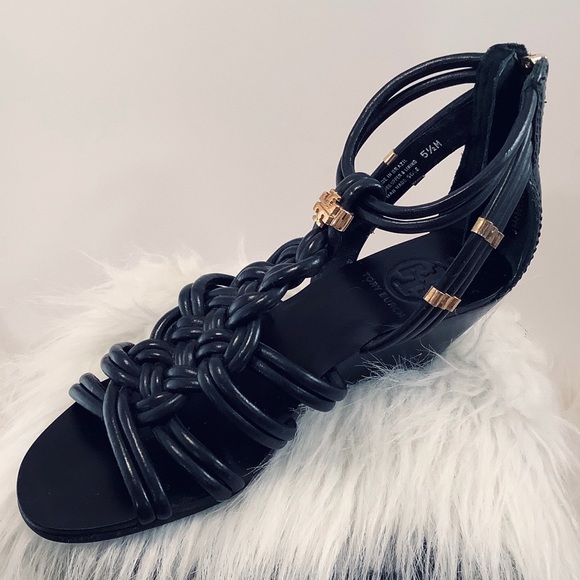 🌟Tory Burch🌟 Kitten Wedge Gladiator Sandals - Picture 2 of 5